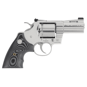 Colt Python 357 Magnum 3 Stainless Steel Combat Elite Front Night Sight