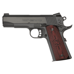 Colt 1911 Combat Commander 9mm 4.25 9+1 Pistol (Black Cherry Grips)