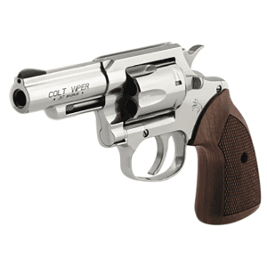 Colt Viper 357 Magnum 3 Stainless Steel Walnut Grips