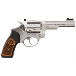 Ruger SP101 Standard 22 LR Black w/Wood Insert/Stainless