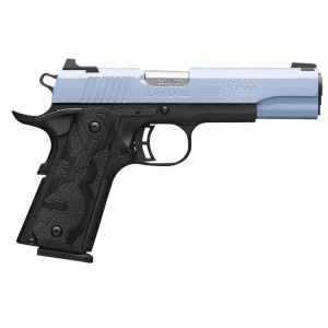 Browning 1911-380 Black Label 380 ACP 4.25 8+1 Polar Blue Slide Black Frame