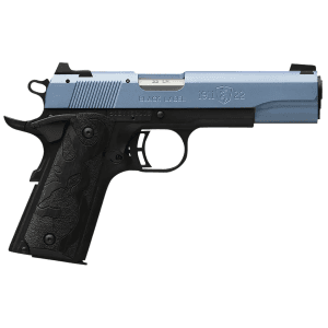 Browning 1911-22 Black Label 22 LR 4.25 10+1 Polar Blue Slide Wood Grip