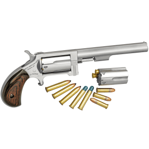 Sidewinder Swingout Cylinder Stainless Steel Matte Wood 22LR/22WMR 4 Inch