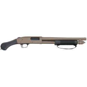 Mossberg 590 Pump 12 Ga 14.375 3 5+1 Pistol Grip Black/FDE
