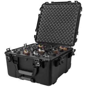 NANUK (PLASTICASE INC) Black Resin Handgun Case: Dust Proof  Impact Resistant  Waterproof 96820UP1