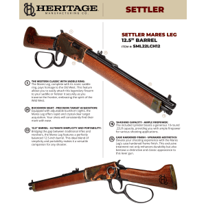 Heritage Manufacturing 22 LR 12 10+1 (Lever) SML22LCH12