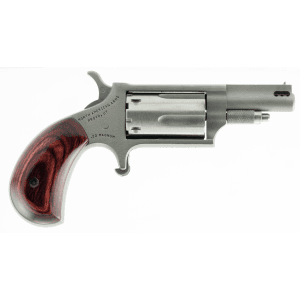 North American Arms Mini-Revolver Combo 22LR/22WMR Stainless Steel Ported Wood 1-5/8 Inch