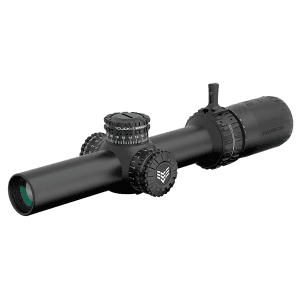 Swampfox Optics 1-6x24mm Sfp Green Guerrilla Dot Moa Reticle Black