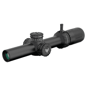 Swampfox Optics 1-8x24mm Sfp Green Guerrilla Dot Bdc Reticle Black