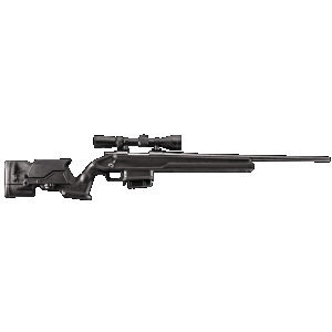Archangel AA1500 Precision Stock Black Synthetic Fixed with Adjustable Cheek Riser for Weatherby Vanguard Howa 1500
