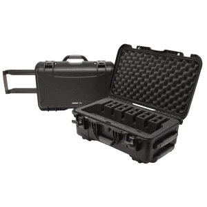 NANUK (PLASTICASE INC) Black Polymer Handgun Case: Airline Approved  Waterproof  Latches & Closed-Cell Foam Padding 9356UP1