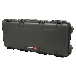 NANUK (PLASTICASE INC)  Olive Resin Gun Case 985TAK6