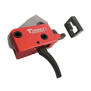 Timney Triggers AR PCC Two-Stage Curved 2 lbs Black/Red Trigger