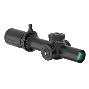 Swampfox Optics Tomahawk Ii Lpvo 1-4x24mm Sfp Illuminated Red Bdc Black
