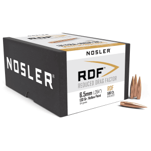 Nosler RDF 6.5mm 130 Gr Hollow Point Boat Tail (500 Count)