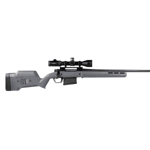 Magpul MAG931GRY Hunter American Stock Fixed with Aluminum Bedding Adjustable Comb Stealth Gray Synthetic for Ruger American SA