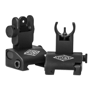 Yankee Hill Q.D.S. Folding Sight Set Black Anodized AR Platform