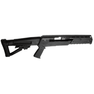 Archangel AA1430 Sparta Conversion Stock Black Synthetic 4 Position Collapsible with Pistol Grip for Ruger Mini14 Mini Thirty