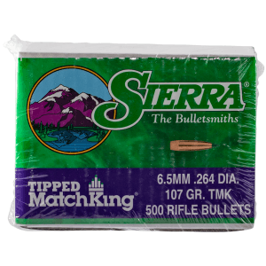 Sierra Tipped MatchKing 6.5mm 107gr HPBT 500 Count
