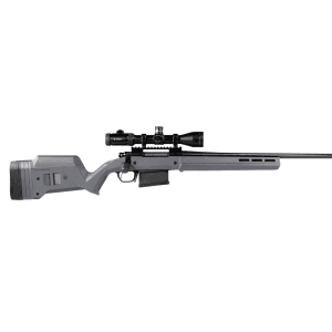 Magpul MAG483GRY Hunter 700 Stock Fixed with Aluminum Bedding Adjustable Comb Stealth Gray Synthetic for Remington 700 LA