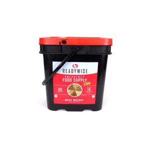 Ready Wise - 60 Serving Freeze Dried Meat Bucket + 20 Servings of Rice