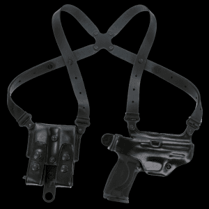 Galco Miami Classic Black Leather Smooth Finish Pistol Shoulder Holster System MC248B