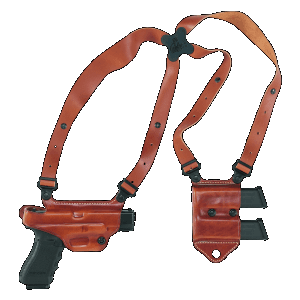 Galco Miami Classic Tan Leather Right Hand Shoulder Holster System for Springfield XD MC446