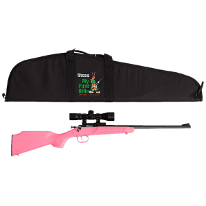 Crickett Single Shot Synthetic Package Bolt 22 LR 16.12 Scope Pink/Blued