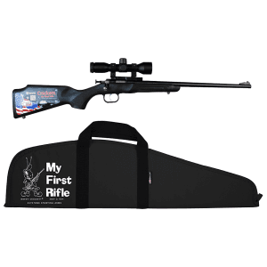 Crickett Single Shot Package Bolt 22 LR 16.12 Scope Black/Blued