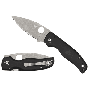Spyderco Shaman 3.58 Folding Knife (Black/Steel) C229GP