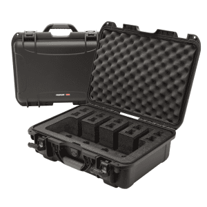 NANUK (PLASTICASE INC) Black Resin Handgun Case: Waterproof  Airline Approved  Latches 9254UP1