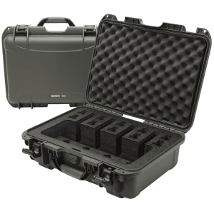 NANUK (PLASTICASE INC) Olive Resin Handgun Case with Latches 9254UP6