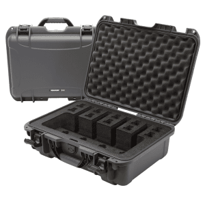 NANUK (PLASTICASE INC) Graphite Resin Handgun Case - Airline Approved  Floatable  Latches  Dust/Waterproof/Impact  Shock Resistant 9254UP7