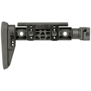 Midwest Industries MIALPHAFBSF Alpha Fixed Beam Black Synthetic Side Folding Stock with Adjustable Cheekrest Compatible w 1913 Picatinny Rail Adapter