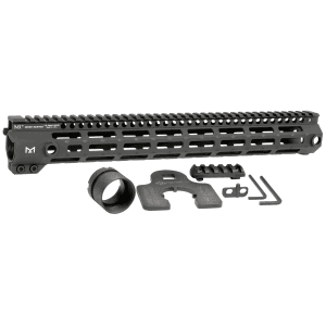 Midwest Industries MIG4M15 Tactical G4M Handguard AR15 Black Hardcoat Anodized Black 15 6061T6 Aluminum MLOK
