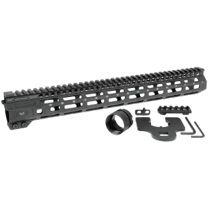 MIDWEST INDUSTRIES INC MICRM15 MSeries AR15 6061 Aluminum Black Hard Coat Anodized 15