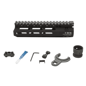 BCM MCMR7556BLK BCMGunfighter MCMR 7 MLOK FreeFloating Style Made of Aluminum with Black Anodized Finish for ARPlatform