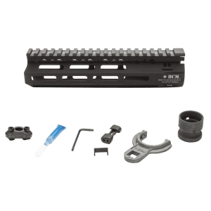 BCM MCMR8556BLK BCMGunfighter MCMR 8 MLOK FreeFloating Style Made of Aluminum with Black Anodized Finish for ARPlatform