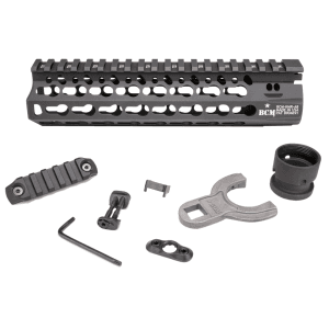 BCM KMRA8556BK KMR Alpha Handguard 8 Keymod Style Made of Aluminum with Black Anodized Finish for AR15