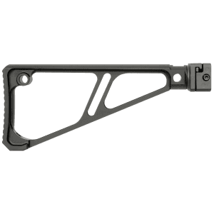 Midwest Industries MISTAPSFFES Side Folding Fixed Extruded Stock Black Anodized Aluminum for Picatinny Rail