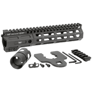 Midwest Industries MINF925 Night Fighter 9.25 MLOK Black Hardcoat Anodized Aluminum Includes Barrel Wrench Nut 5 Slot Rail