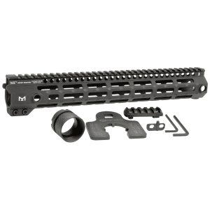 Midwest Industries MIG4M13375 Tactical G4M Handguard AR15 Black Hardcoat Anodized Black 13.3 6061T6 Aluminum MLOK