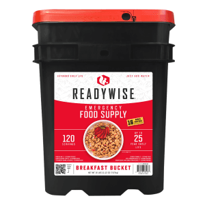 Wise Foods Emergency Supplies Breakfast Bucket 120 Servings