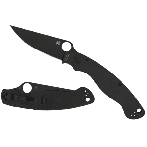 Spyderco Military 2 Black DLC Blade G-10 Handle Tactical Knife