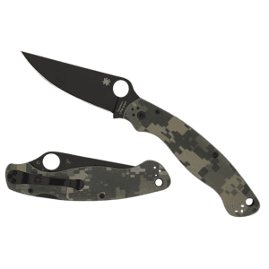 Spyderco Military 2 Camo G-10 Plain Edge Knife
