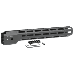 Midwest Industries MICRPC9X Combat Ruger PC9 MLok Handguard Black Hardcoat Anodized 6061T6 Aluminum 14