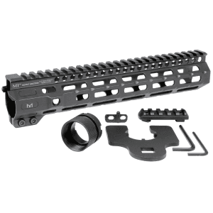 Midwest Industries MICRM105 Combat Black Hardcoat Anodized 6061T6 Aluminum 10.50 PicatinnyMLOK