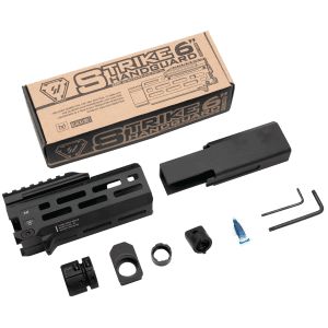 Strike Industries CEVOHG6BK Strike 6 MLok Black Aluminum with Faux Suppressor for CZ Scorpion EVO 7.72 Barrel Length