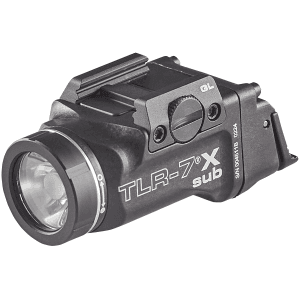 Streamlight Black Anodized TLR7 X Sub 500 Lumens LED Light