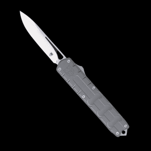COBRATEC KNIVES ENFORCER DUAL-ACTION OTF AUTOMATIC - 3.25 PLAIN EDGE (GRAY HANDLE)